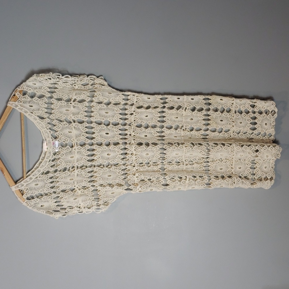 Sold!!!! India boutique crochet Tunic bathing suit cover-up Size Medium